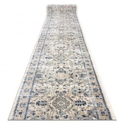 Dywan VINCI 1407 nowoczesny Rozeta vintage przecierany - Strukturalny kość słoniowa / czerwony