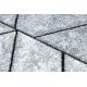 Modern runner COZY 8872 Vägg, geometrisk, trianglar - strukturella två nivåer av hudna grå / blå