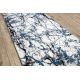 Modern Läufer COZY 8871 Marble, Marmor - Strukturell zwei Ebenen aus Vlies blau