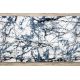 Alfombra de pasillo moderna COZY 8871 Marble, Mármol - Structural dos niveles de vellón azul