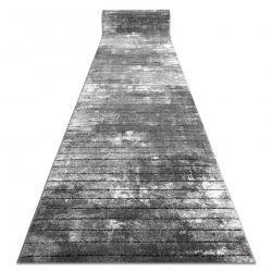 Alfombra de pasillo COZY 8654 Raft, Líneas - Structural dos niveles de vellón gris