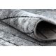 Modern runner COZY 8654 Raft, Lines - structural two levels of fleece grey