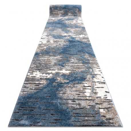 Modern COZY futó szőnyeg 8876 Rio - Structural két szintű gyapjú kék