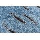 Modern COZY futó szőnyeg 8876 Rio - Structural két szintű gyapjú kék