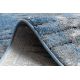 Alfombra de pasillo COZY 8876 Rio - Structural dos niveles de vellón azul