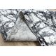 Modern runner COZY 8871 Marble - structural two levels of fleece grey