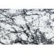 Moderný behúň COZY 8871 Marble, Mramor - Štrukturálny, dve vrstvy rúna sivá