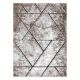 Moderný koberec COZY 8872 Wall, geometrický , trojuholníky - Štrukturálny, dve vrstvy rúna, hnedá