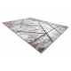 Matto moderni COZY 8872 Seinä, geometrinen, kolmiot - Rakenteellinen, kaksi fleece-tasoa ruskea