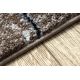 Modern carpet COZY 8872 Wall, geometric, triangles - structural two levels of fleece brown