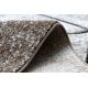 Modern carpet COZY 8872 Wall, geometric, triangles - structural two levels of fleece brown