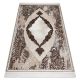 Alfombra de lavado moderna SHAPE 3106 Flor shaggy - beige felpa, gruesa antideslizante