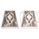 Alfombra de lavado moderna SHAPE 3106 Flor shaggy - beige felpa, gruesa antideslizante
