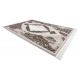 Модерен перален килим SHAPE 3106 цвете shaggy - бежов плюшен, антихлъзгащ