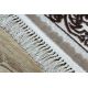 Alfombra de lavado moderna SHAPE 3106 Flor shaggy - beige felpa, gruesa antideslizante