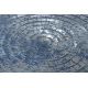 Tapis ACRYLIQUE VALS 8381 Lignes spatial 3D bleu