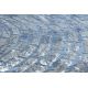 Tapis ACRYLIQUE VALS 8381 Lignes spatial 3D bleu