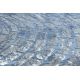 Teppich ACRYL VALS 8381 Linien räumlich 3D blau