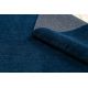 Modernus plaunamas kilimas LATIO 71351090 tamsiai mėlyna