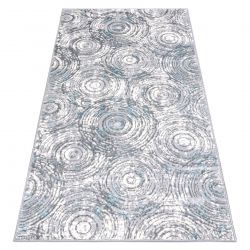 Модерен перален килим SHAPE 3106 цвете shaggy - сив плюшен, антихлъзгащ