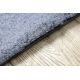 Modern washing carpet LAPIN shaggy, anti-slip black / ivory