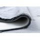 Modern mosószőnyeg LAPIN shaggy, csúszásgátló fekete / elefántcsont