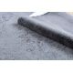Alfombra de lavado moderna LAPIN shaggy antideslizante negro / marfil