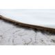Модерен перален килим LAPIN кръг shaggy, против хлъзгане бежов / слонова кост
