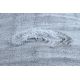 Okrúhly prateľný koberec LAPIN shaggy, protišmykový , sivá / slonová kosť