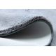 Tapis de lavage moderne LAPIN circle shaggy, antidérapant gris / ivoire