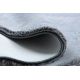 Tapis de lavage moderne LAPIN circle shaggy, antidérapant gris / ivoire
