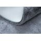 Tappeto da lavaggio moderno LAPIN circle, shaggy antisdrucciolevole grigio / avorio