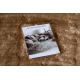 Kilimas LAPIN Šagrenės Apskritas kilimas dramblio kaulo / rudas, nuo slydimo apsaugantis, plauti