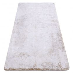 Сучасний пральний килим LAPIN shaggy проти ковзання бежевий / слонова кістка