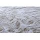 Alfombra de lavado moderna LAPIN shaggy antideslizante beige / marfil