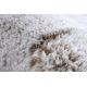 Moderner Waschteppich LAPIN Shaggy, Antirutsch beige / elfenbein