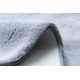 Tapete de lavagem moderno LAPIN shaggy, antiderrapante cinzento / marfim