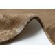 Сучасний пральний килим LAPIN shaggy проти ковзання слонова кістка / коричневий