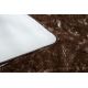 Alfombra de lavado moderna LAPIN shaggy antideslizante marfil / chocolate