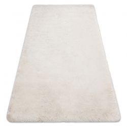 Modern washing carpet TEDDY shaggy, plush, very thick anti-slip beige