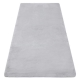 TEDDY tapete de lavagem moderno shaggy, de pelúcia, muito espesso e antiderrapante cinzento