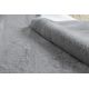 Сучасний пральний килим TEDDY shaggy, плюшевий, дуже густий протиковзкий сірий