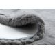 Kilimas TEDDY Ratas Šagrenės pilka labai storas, pliušinis, nuo slydimo apsaugantis, plauti
