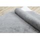 Kulatý pratelný koberec TEDDY Shaggy, plyšový, velmi tlustý, protiskluzový, šedá