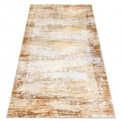 Modern washing carpet SHAPE 3148 Star shaggy - beige plush, anti-slip 