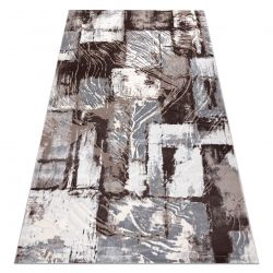Сучасний пральний килим SHAPE 3148 Зірка shaggy - сірий плюшевий протиковзкий