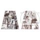 Covor lavabil modern SHAPE 3148 Stea shaggy - gri, antiderapant