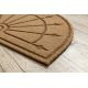 Doormat PATIO 1099 semicircle antislip, outdoor, indoor, gum - beige
