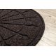 Doormat PATIO 7097 semicircle antislip, outdoor, indoor, gum - brown