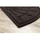Doormat PATIO 7097 semicircle antislip, outdoor, indoor, gum - brown
